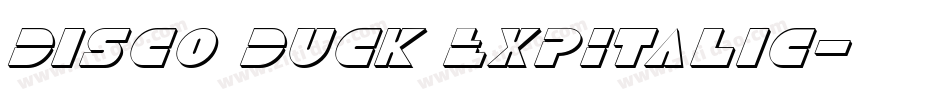 Disco Duck ExpItalic字体转换